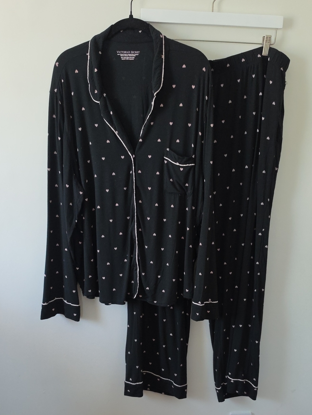 Victorias Secret Women's Pajama Heart Print Set XXL